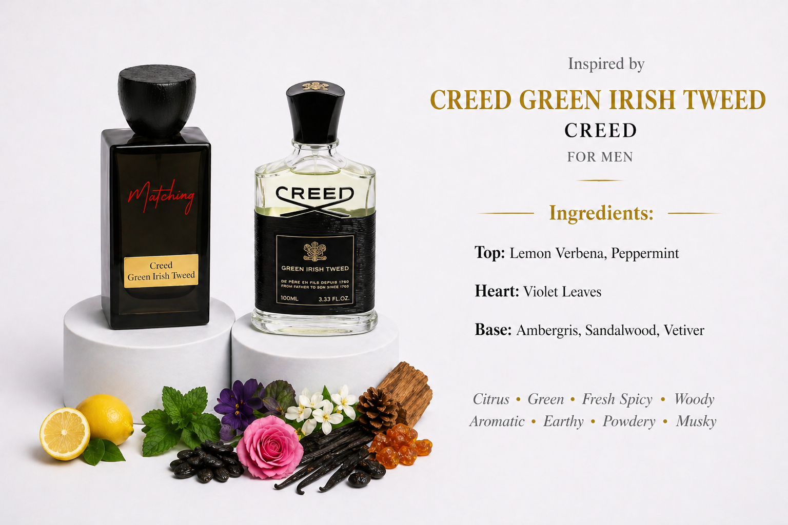 Matching Creed Green Irish Tweed