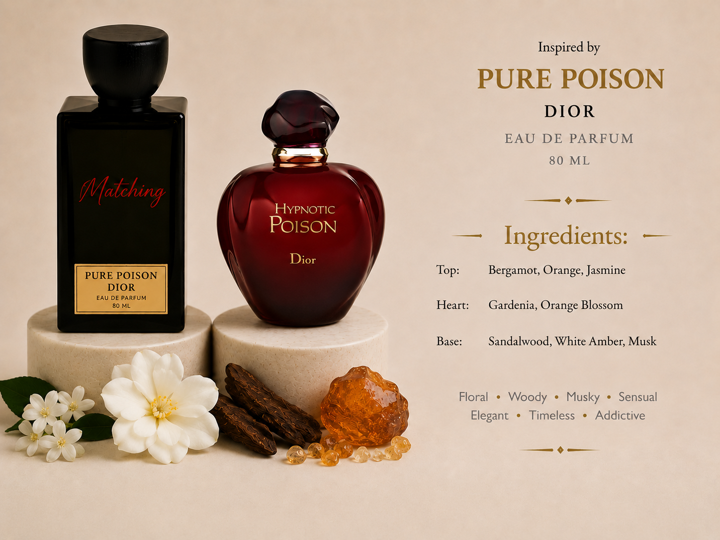 Matching Dior Pure Poison