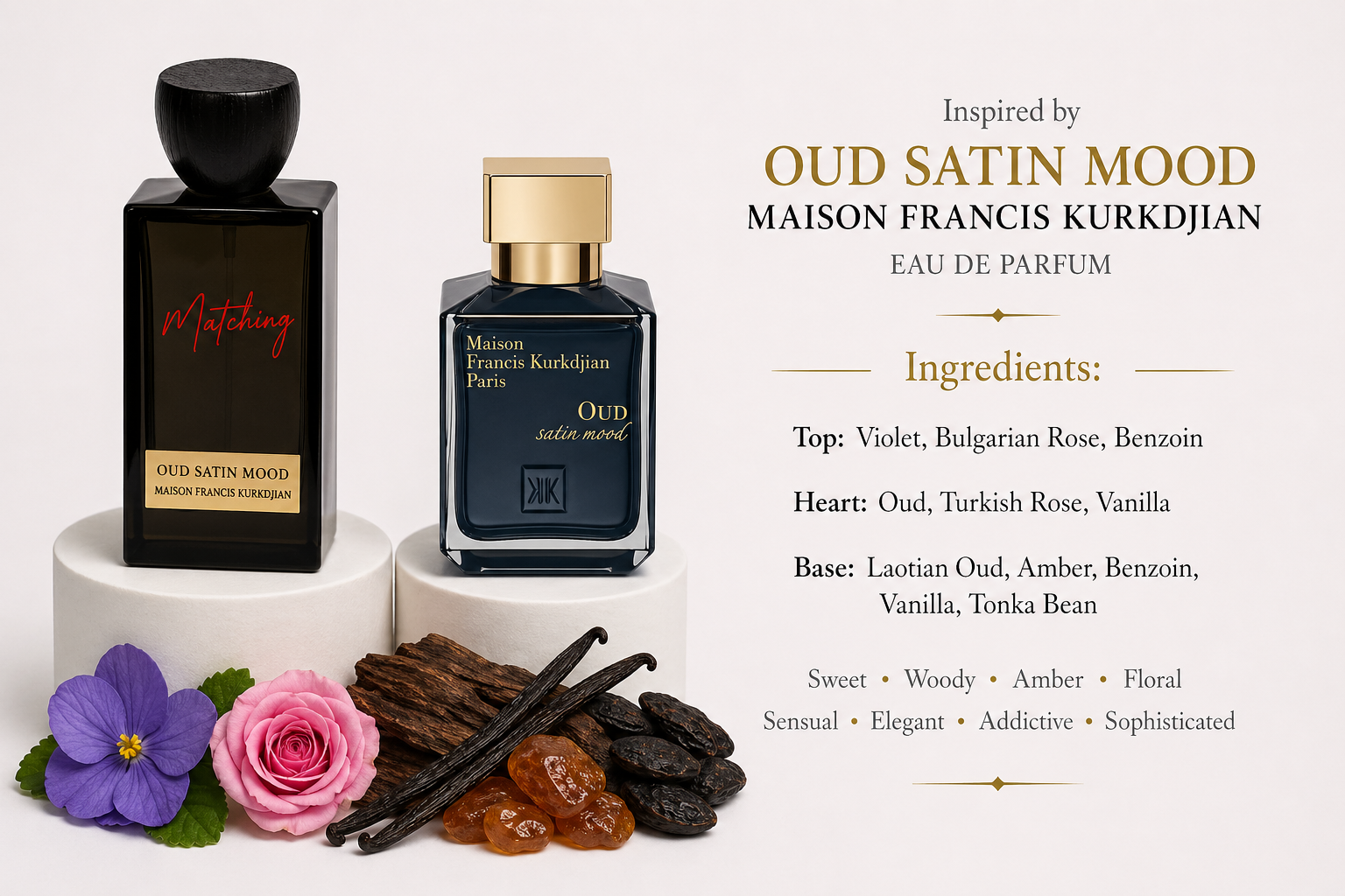 Matching Maison Francis Kurkdjian Oud Satin Mood