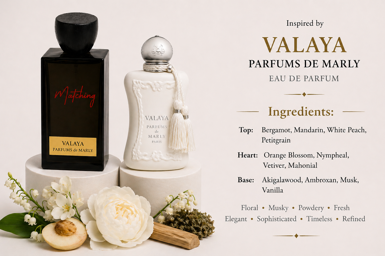 Matching Parfums de Marly Valaya