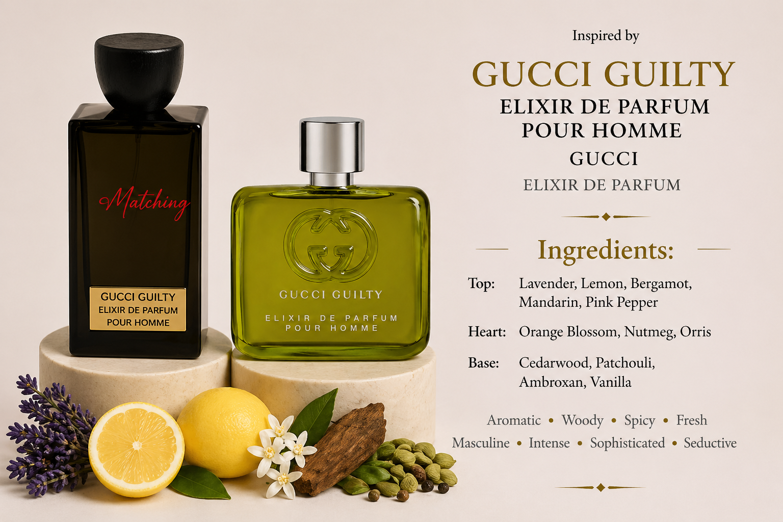Matching Gucci Guilty Elixir de Parfum Pour Homme