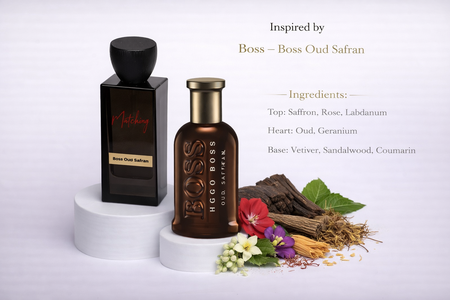 Matching Hugo Boss Bottled Oud Saffron