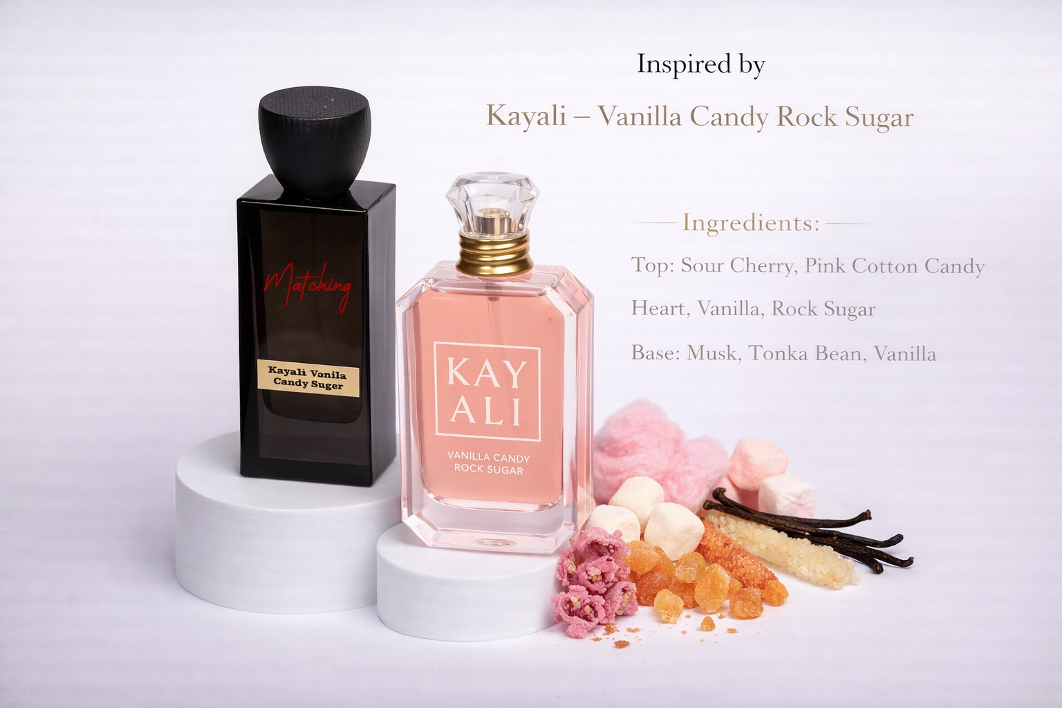 Matching Kayali Vanilla Candy Rock Sugar