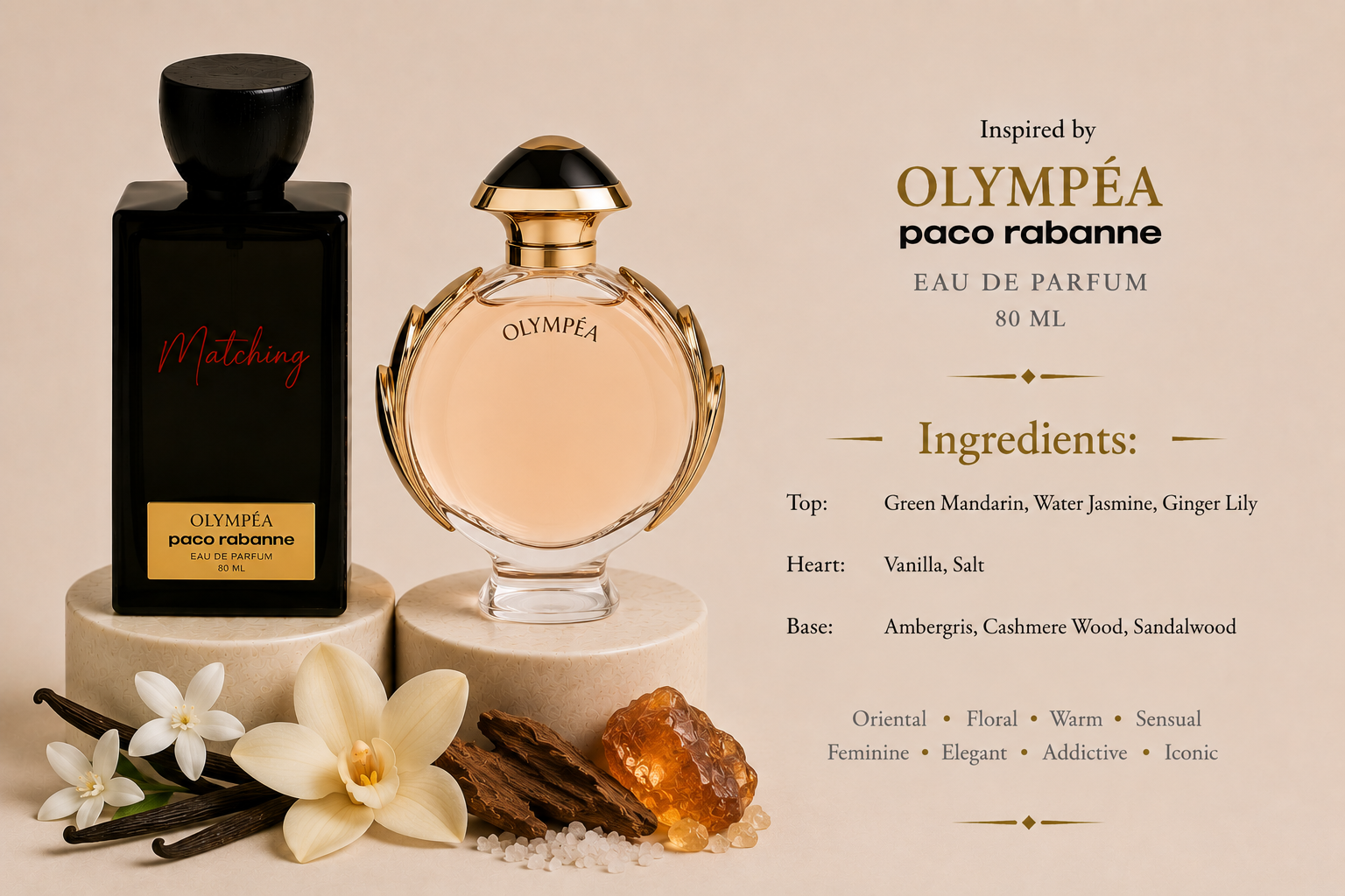 Matching Rabanne Olympea Eau de Parfum