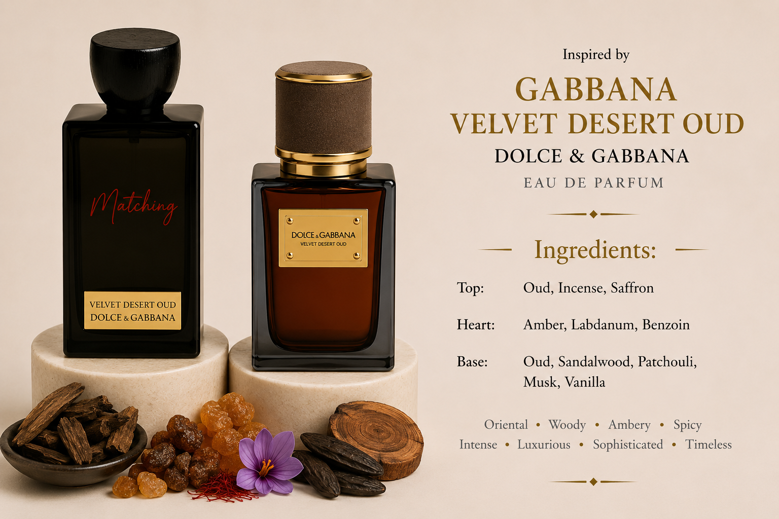 Matching Dolce & Gabbana Velvet Desert Oud