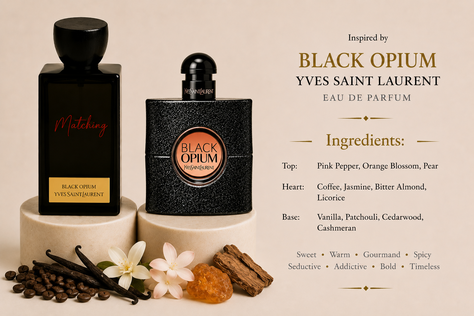 Matching Yves Saint Laurent Black Opium